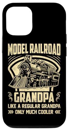 鉄道模型 おじいちゃん Like A Regular Grandpa Only Much Cool スマホケース iPhone 12/12 Pro 用
