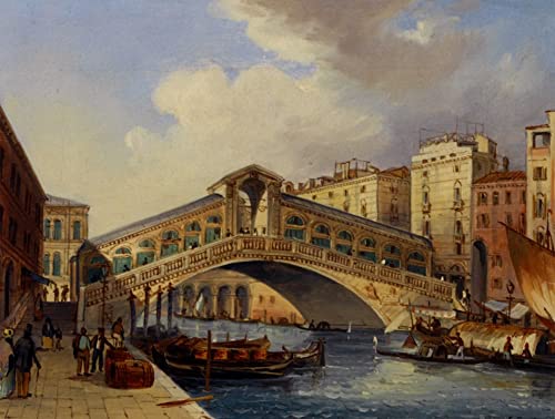 Tableaux Graffiti Art Mural le Rialto de Carlo Grubacs Poster Moderne 60x90cm