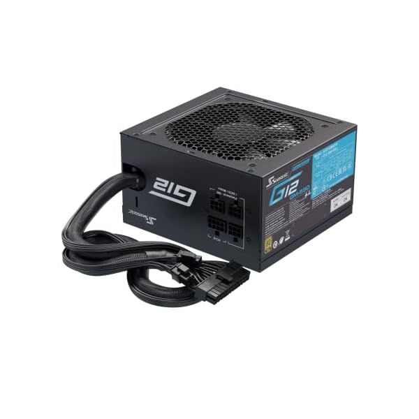 Seasonic Netzteil ATX 550W G12-GM-550 Semi-Modular (80+Gold), Schwarz