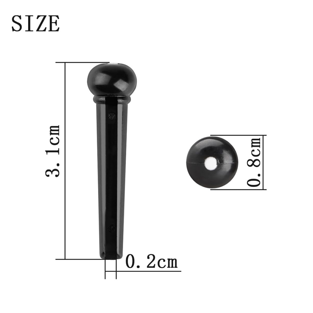 SUPVOX Acoustic Guitar Bridge Pin Pegs Guitar String Tuning Pegs 6pcs Set and Accessories