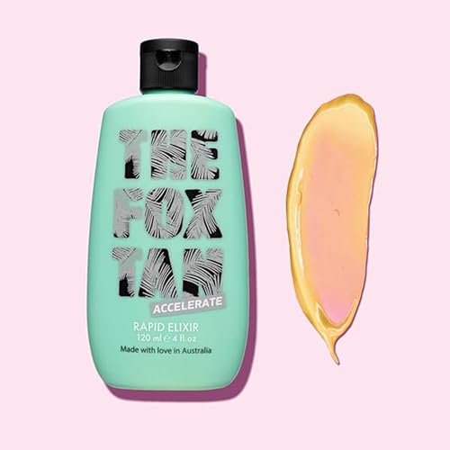 The Fox Tan Rapid Tanning Elixir, Natural Tanning Accelerator Lotion For Darker & Faster Tans, Creates Flawless Tan Skin, Vegan & Cruelty-Free, 120mL - Thumbnail 5