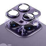 Hlija Rear Back Camera Lens Protector Tempered Glass for iPhone 14 Pro/ 14 Pro Max -3D Full Coverage