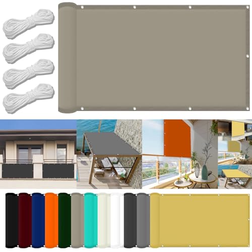 Patio Shade Sail 0.7 x 2 m(2.3 x 6.6ft) Waterproof Pergola Canopy Covers 98% UV Block with Free Rope & Fixing Kit Pool Terrace Greenhouse Shade Cloth
