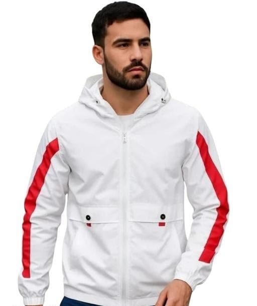 Men Striped Jacket Long Sleeve Front Zip Casual Party Outdoor Travel Biker Inspired Lightweight Apparel-image-1