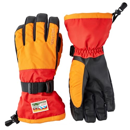 Hestra Unisex Gauntlet Sr 5-Finger Glove, Waterproof, Windproof Insulated Gloves for Skiing...