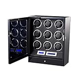 【MOTEUR SUPER SILENCIEUX】 Extrêmement silencieux et durable, fonctionnant sans bruit. Le niveau de bruit est totalement négligeable puisque vous pouvez profiter d'afficher votre montre dans la chambre par exemple sans représenter un facteur de distraction et vous endormir tranquillement la nuit.