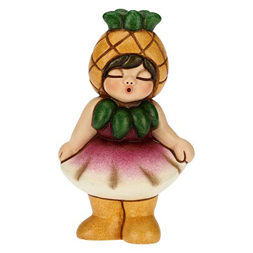 PRODOTTO - Bimba Pin Happy formato piccolo, bambina vestita con costume da ananas