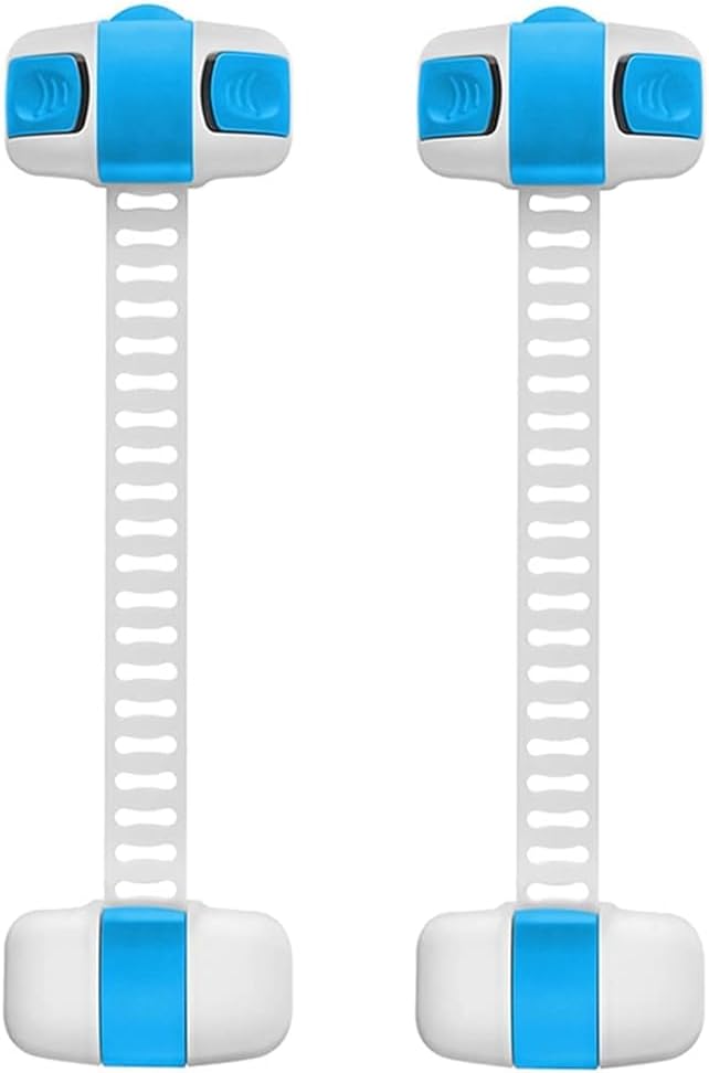 Adjustable Cabinet Safety Lock, Multi-Purpose Child-Proof Strap Lock (Pack of 5)