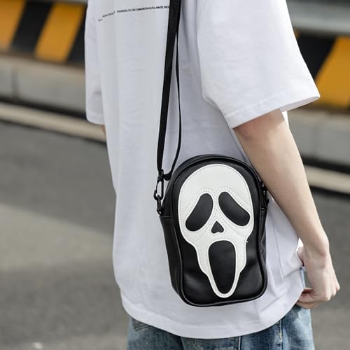 Juchao Halloween Funny Lovely Devil Ghost Bag Vintage Skull Shoulder Ladies Bags Pu Leather Purse Handbags For Men Women Girls Boys  thumb #6