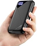 ✅【Leistungsstark für Ganzen Tag】Große Kapazität von 6000mAh in einem winzigen Körper. Es unterstützt das vollständige Aufladen für iPhone 8 (2,2x), Samsung S8 (1,3x) und airpods Pro (10x).