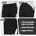 HeartSoul Women's Medical Scrub Jogger Pants Contemporary fit Drawstring Waistband Jogger with 5 Pockets - HS030, L, Black