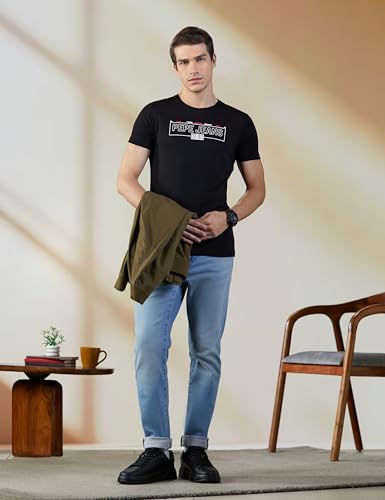 Image of Pepe Jeans Men T-Shirt|Cotton|Slim Fit