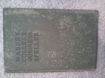 Hardcover Massey College Business Speller Book