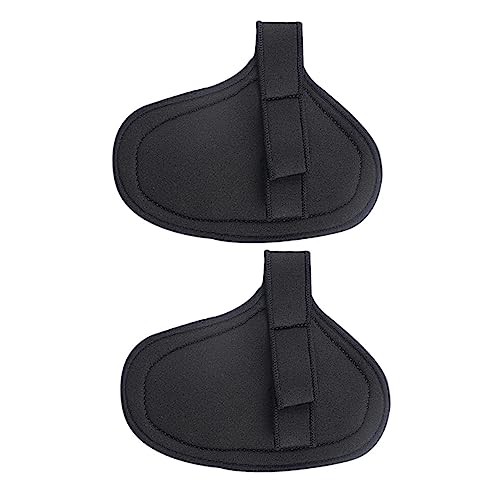 BESPORTBLE 2pairs Non- Half-Finger Weight Lifting Gloves Breathable Palm Protectors for Fitness Training and Outdoor Workouts Black