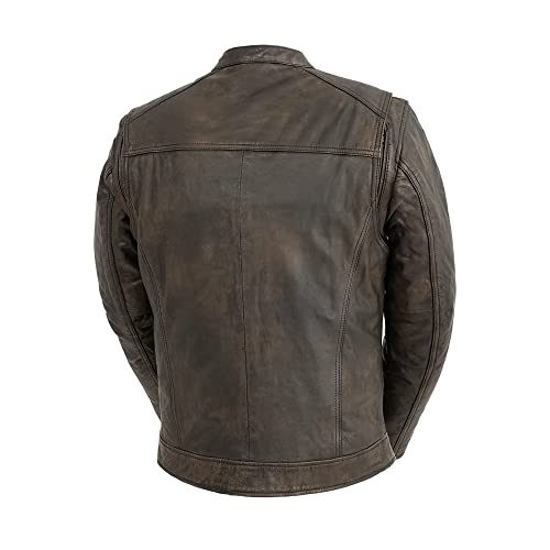 First Mfg Co - Hipster - Men's Motorcycle Leather Jacket | Leather Jacket For Men #TOP1