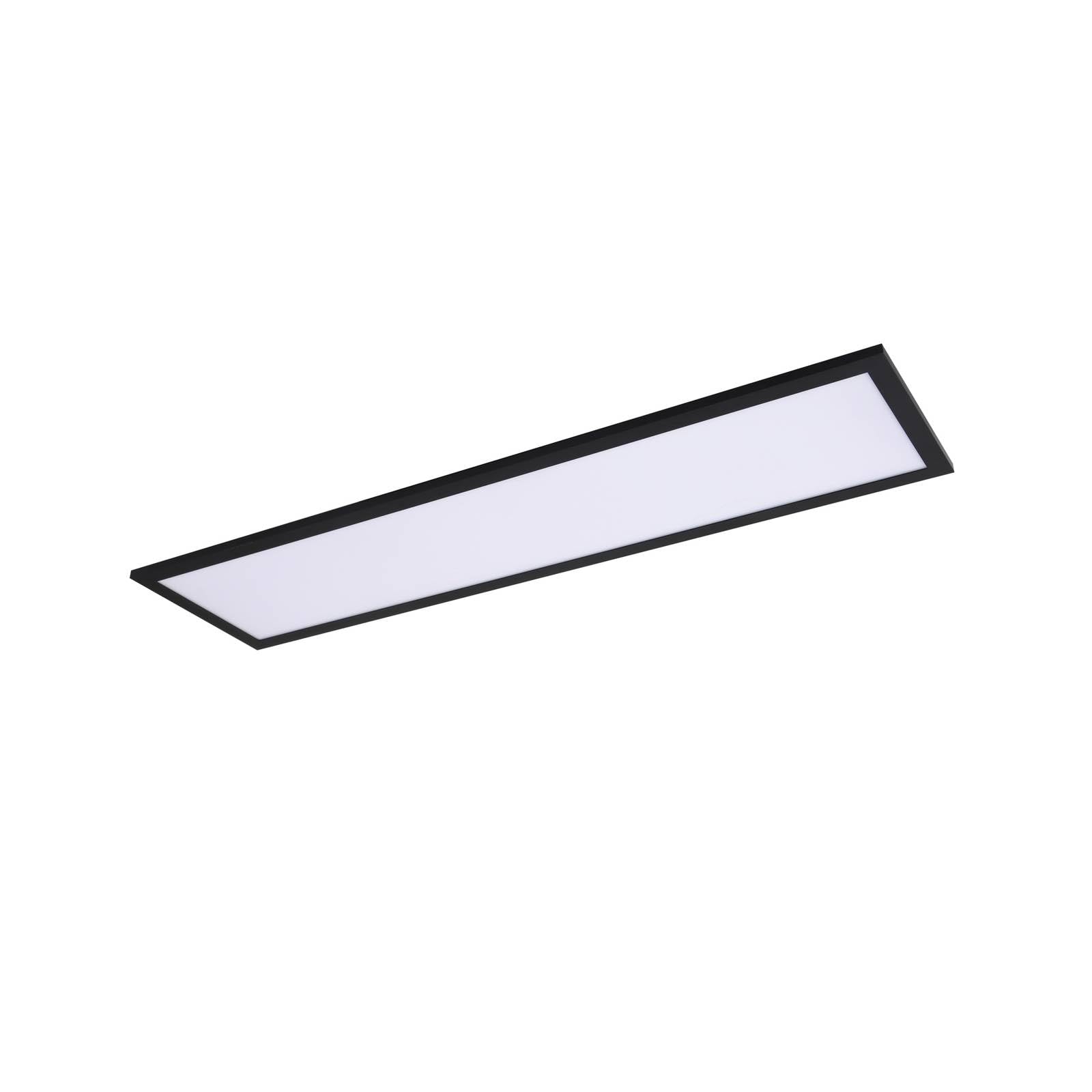 Lindby LED Deckenleuchte Enhife – LED Panel, Schwarz, 1-flammig