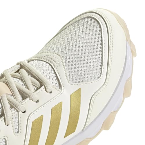 adidas Damen Fabela Rise Hockey-Schuhe, Off White/Gold met./Crystal Sand, 44 EU