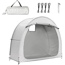 Bike Storage Shed Tent,6.8x2.6FT Outdoor Portable Bicycle Storage Sheds for Bikes,Bike Covers Shelter for Motorcycle,Garden Tools,Lawn Mower Light Grey