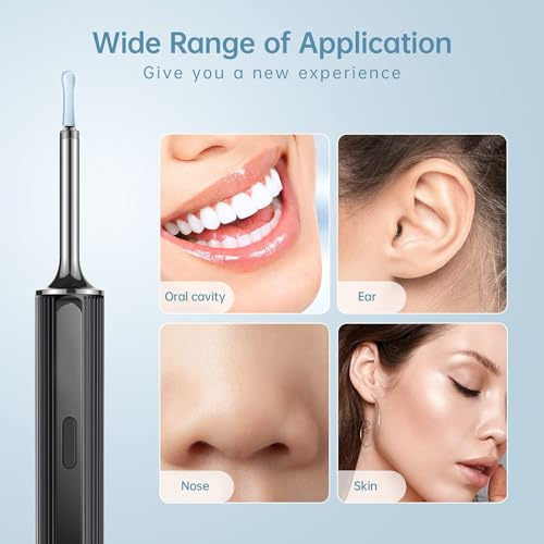 Wireless Ear Wax Removal Camera - Ear Wax Removal Tool Camera - Ear Wax Removal Kit with Ear Pick - Ear Cleaner with 1080P Camera for iOS & Android (Dark Black) - Thumbnail 5