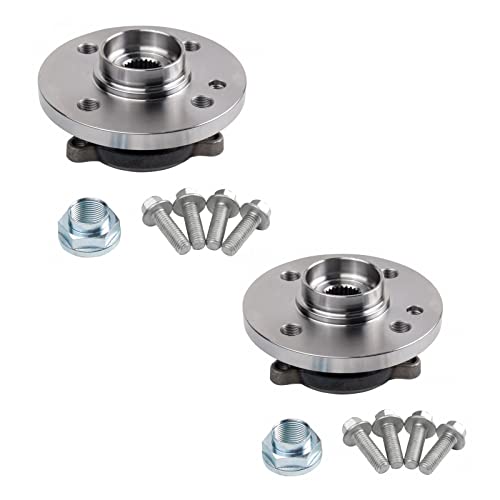 Image of TRQ Front Left and Right Wheel Bearing and Hub Assembly Set 2 Piece for 2007-2013 Mini Cooper 2014-2015 Cooper Coupe 2014-2015 Convertible