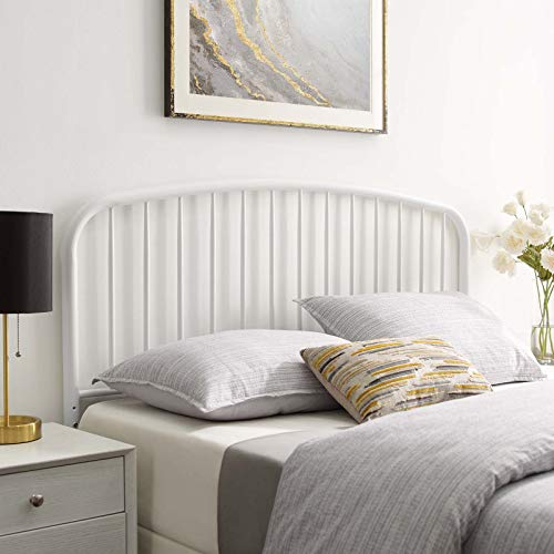 Modway MOD-6150-WHI Nova Queen Metal Headboard, White