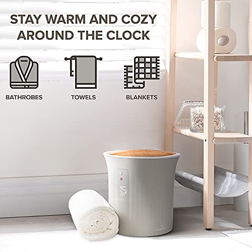 Live Fine Towel Warmer | Bucket Style Luxury Heater With Led Display, Adjustable Timer, Auto Shut-Off | Fits 40” X 70” Oversized Bath Sheet Towel #TOP4
