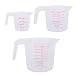 Produktbild Messbecher Set 3 Verschiedene Größen 250ML/500ML/1000ML,Bruchsicherer Kunststoff, BPA-freiem Kunststoff Messbecher zum Abmessen von Flüssigkeiten,Öl und Backzutaten mit Gramm und Kubikzentimeter Skala