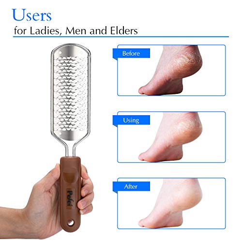 Professional Pedicure Foot File, Colossal Stainless Steel Detachable Foot Scrubber, Hard Skin Removers Pedicure Rasp For Wet And Dry Feet #TOP3
