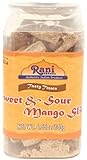 Rani Sweet & Sour Mango Slice Candy 4.55oz (130g) Vacuum Sealed, Easy Open Top, Resealable Container ~ Indian Tasty Treats | Vegan | Gluten Friendly | NON-GMO | Indian Origin