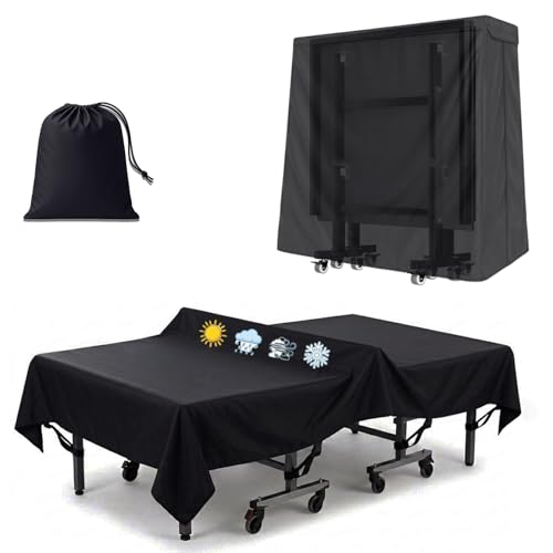 MCCKLE Ping Pong Table Cover 9x5 ft 600D Waterproof Table Tennis Cover