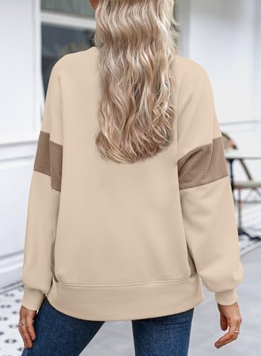 Casual Oversized Sweatshirt for Women with Color Block Design