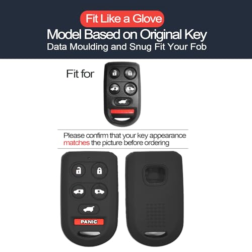 Coque clé Honda Odyssey pour les trajets en famille : lot de 2 protections 6 boutons - 2