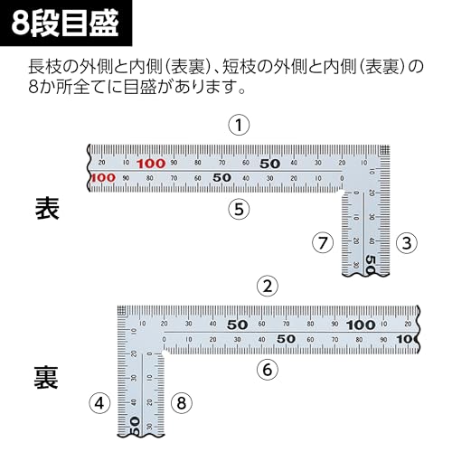Charpentier Angle atsude de Hiro Haba équerre large anti-déviation - 4