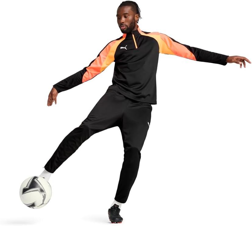 PUMA Mens Individualliga Pants Casual Moisture Wicking - Black - Image 3