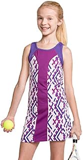 Street Tennis Club Girls Tennis Sleeveless Dress with Shorts Sparkling Grape/Purple M