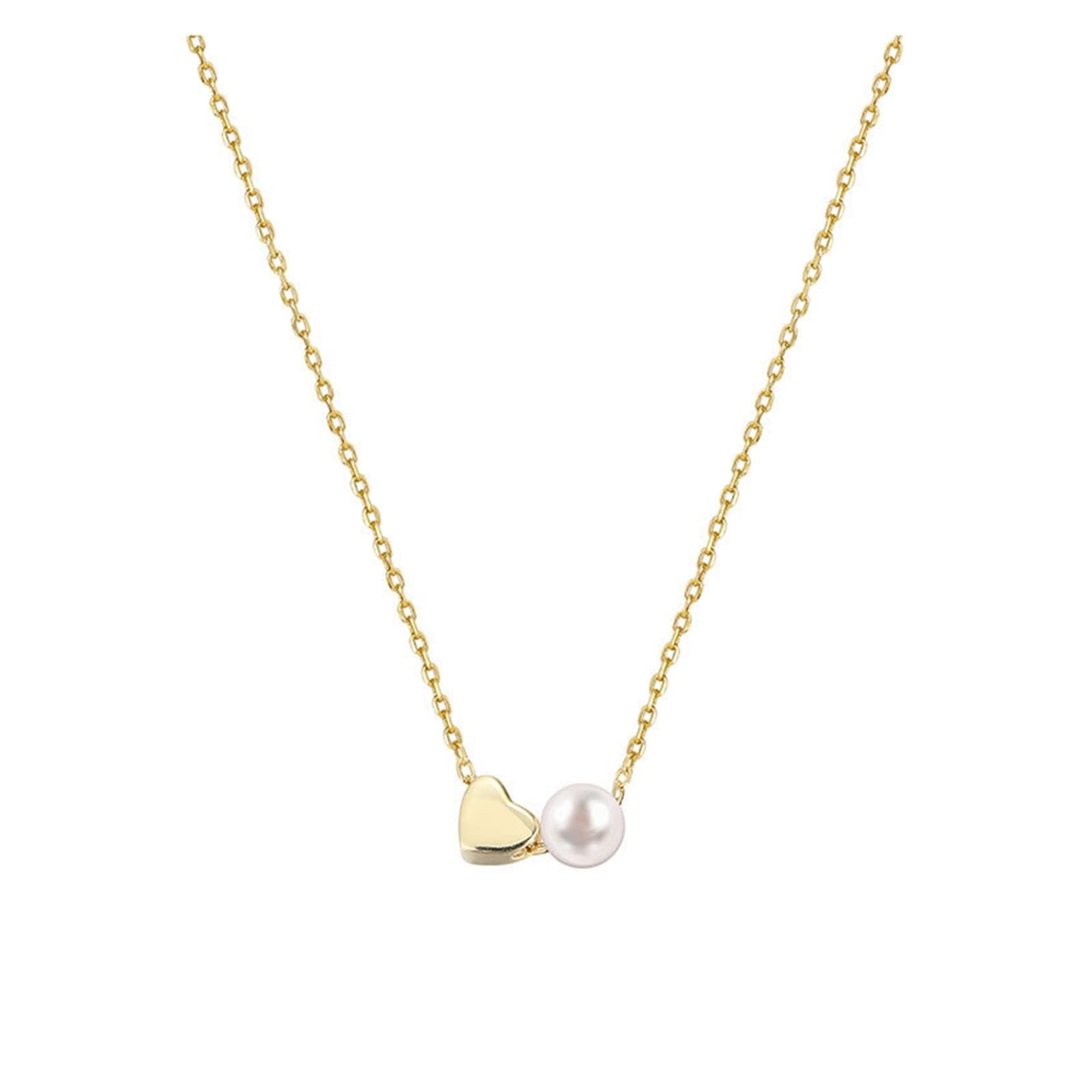 Collier argent 925 perles et pendentif cœur, le cadeau idéal pour femme
