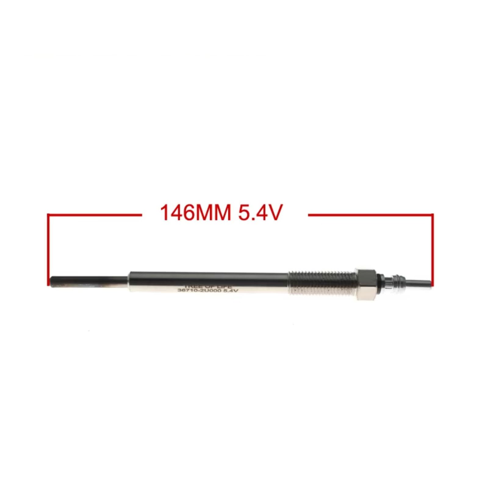 Świece żarowe do Hyundai Tucson TL/TLE 2018 2019 2020, dodatkowe ogrzewanie, dwurzędowe świece żarowe, 4 sztuki, numer części 36710-2U000