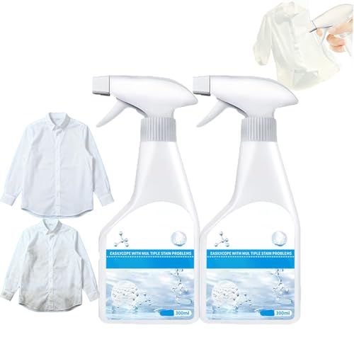 Wondolla - Quitamanchas para ropa sucia, spray removedor de manchas de lavandería, removedor de grasa para ropa, limpiador de telas multiusos para zapatos y telas. (2 unidades)
