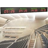 Utilisation polyvalente : cette horloge mondiale LED permet une personnalisation facile des fuseaux horaires avec de grands chiffres pour une lisibilité claire à distance. Parfait pour les aéroports, les gares, les métros, les entreprises multinationales, les bibliothèques, les hôtels, les centres commerciaux et divers espaces publics.