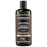 Kerargan - Champú Anti-Caída con Aceite de Ricino - Fortalece & Favorece el Crecimiento-Cabello Seco y Quebradizo-Enriquecido con Queratina, Aceite de Argán, Aloe Vera-Sin sulfatos,GMO,silicona-500ml