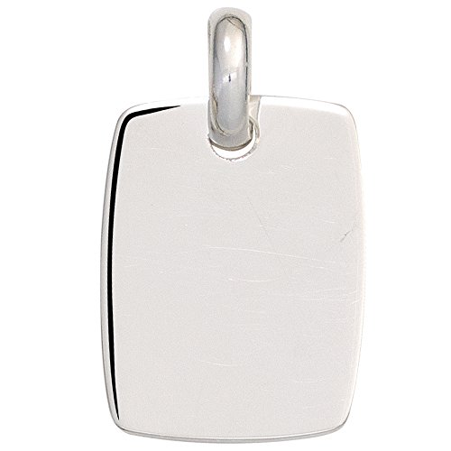 Jobo Unisex-Anhänger Gravurplatte aus 925 Sterling Silber