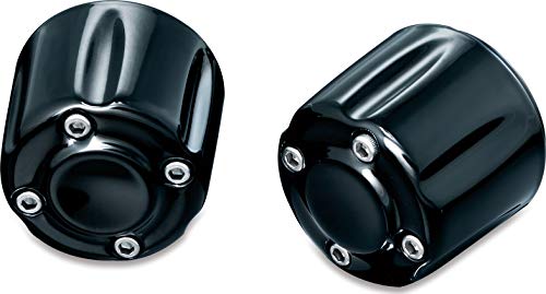 Kuryakyn 6339 Motorcycle Handlebar Accessory: Hand Grip End Cap Weight, Gloss Black, 1 Pair