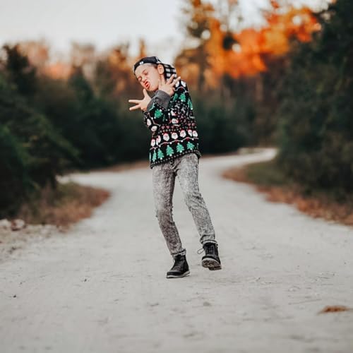 ACOCOPY Boys Girls Ugly Christmas Sweaters Light-Up Knitted Pullovers 7-14 Years 8 41MOULTqR0L. AC