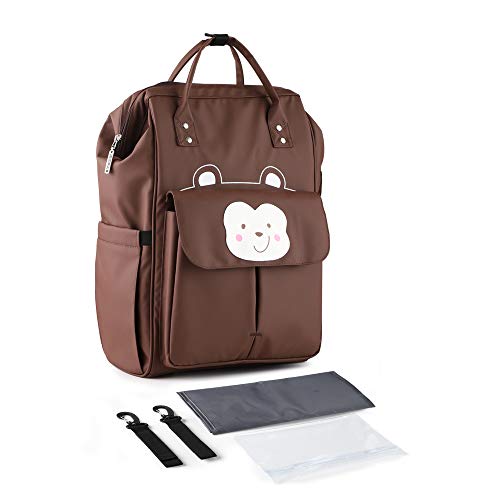 Sac à langer multifonction grande capacité en nylon lavable pour poussettes