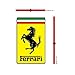 Ferrari - Pegatina rectangular (5 x 9 cm)