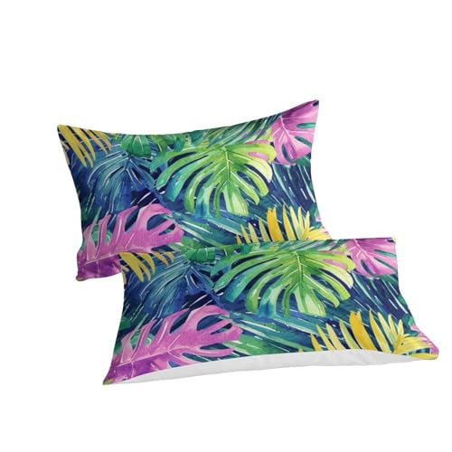 Linge de lit haut de gamme microfibre douce imprimé palmier 3D