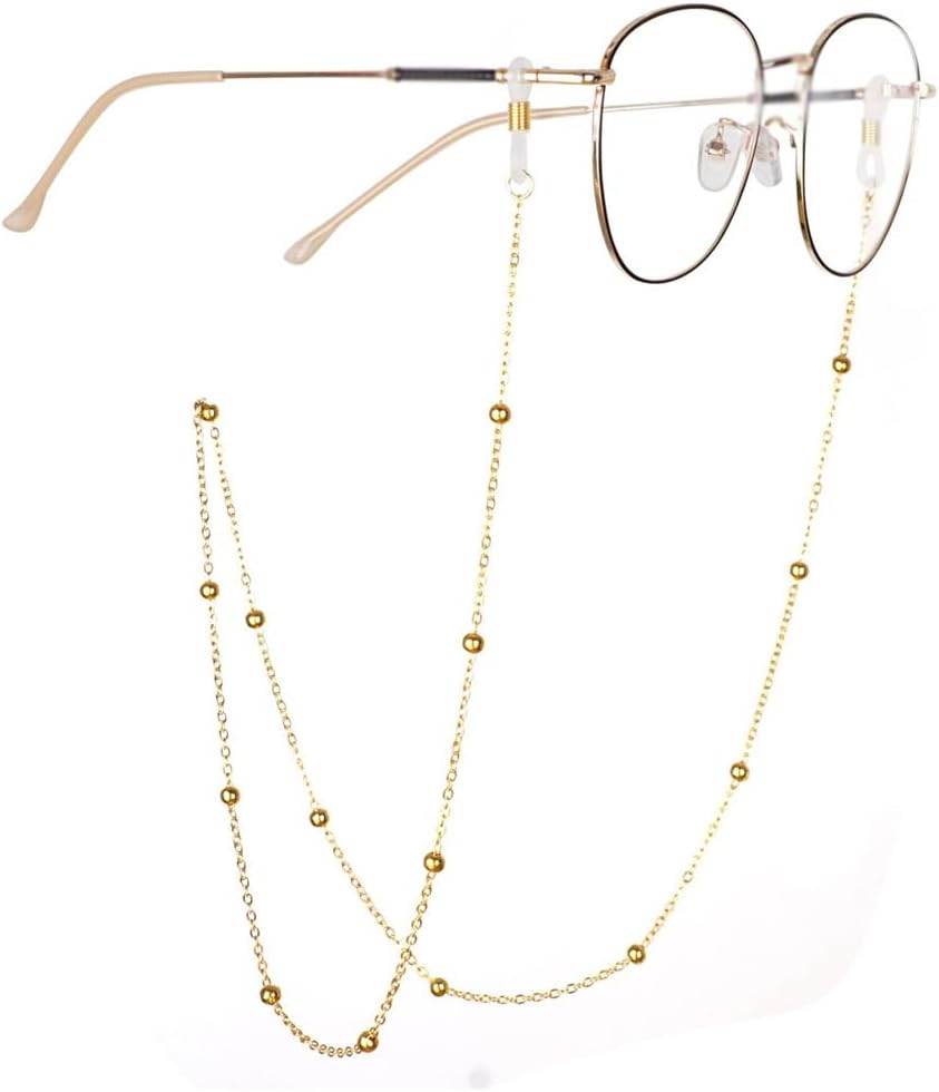Clip Bead Eyeglasses Chain Lanyard Neck Sunglasses Accessory