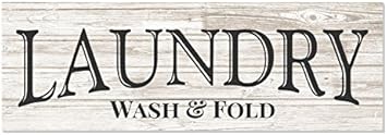 insegna in legno per lavanderia