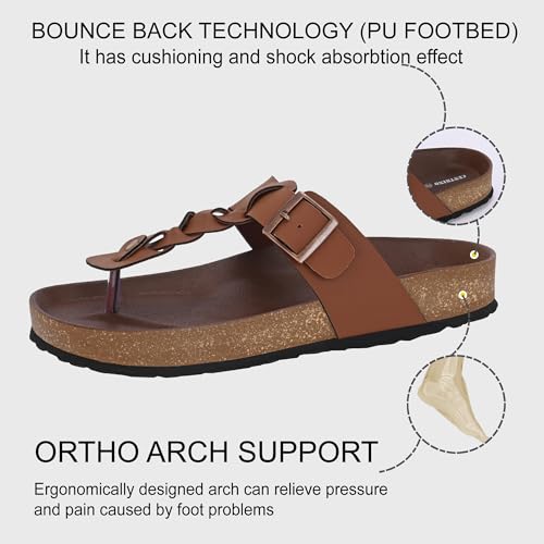 Image of Centrino Men's Berkin-Style Slip-On Sandals | Open Toe Design | Soft PU Footbed | Lightweight & Comfortable | Arch Support | On-Grip Sole | Casual Outdoor Wear (6867)