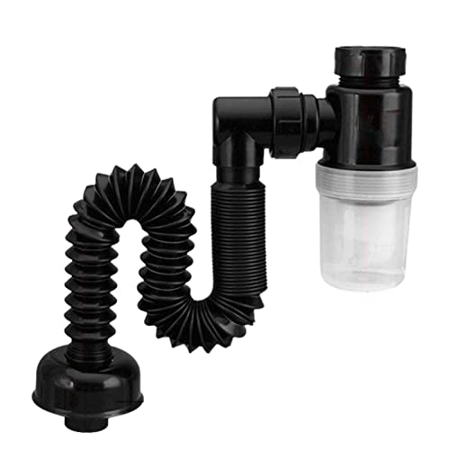 Tubo de drenaje para lavadora, tubo de extensión de manguera de drenaje curvado arbitrariamente, tubo de drenaje flexible antiolor para fregadero, tubo expandible para fregadero de cocina, lavabo de